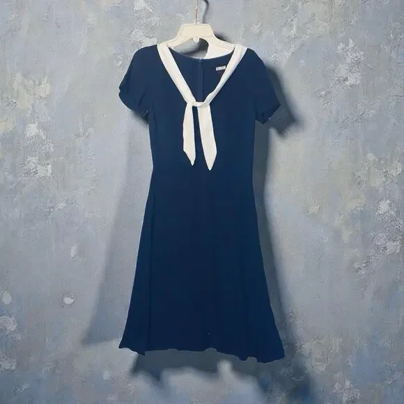 Reformation Este Sailor Nautical Dress sz 6 - Picture 5 of 12